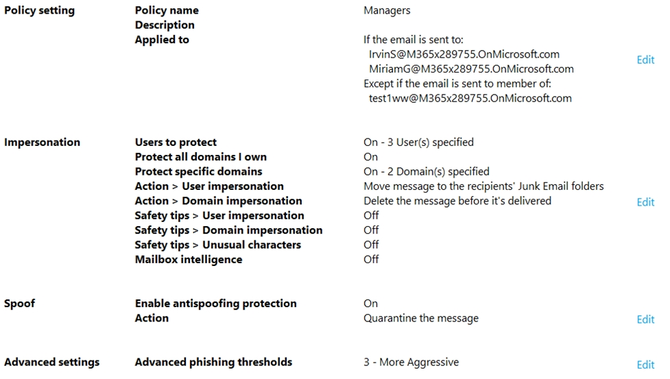 Exam MS-101 Preview